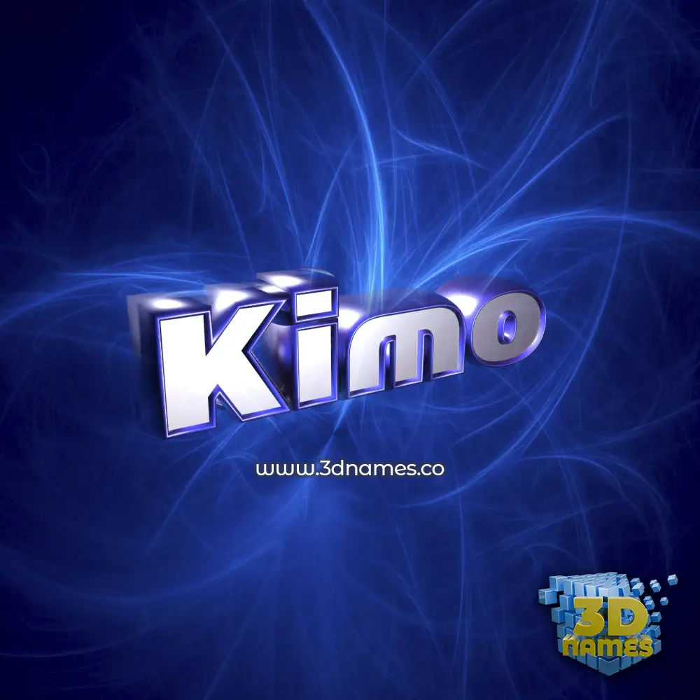 kimo in Plasma style - 3D name wallpaper
