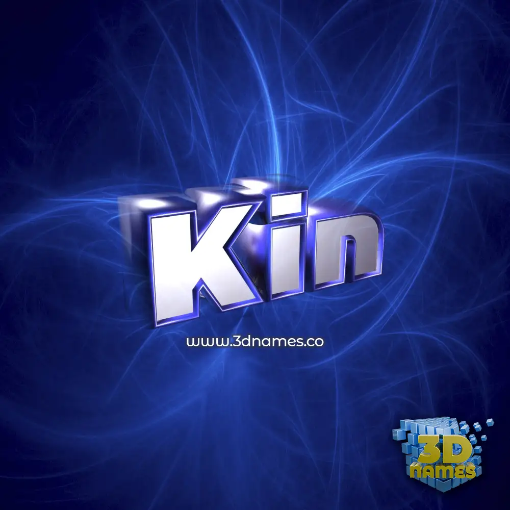 kin in Plasma style - 3D name wallpaper