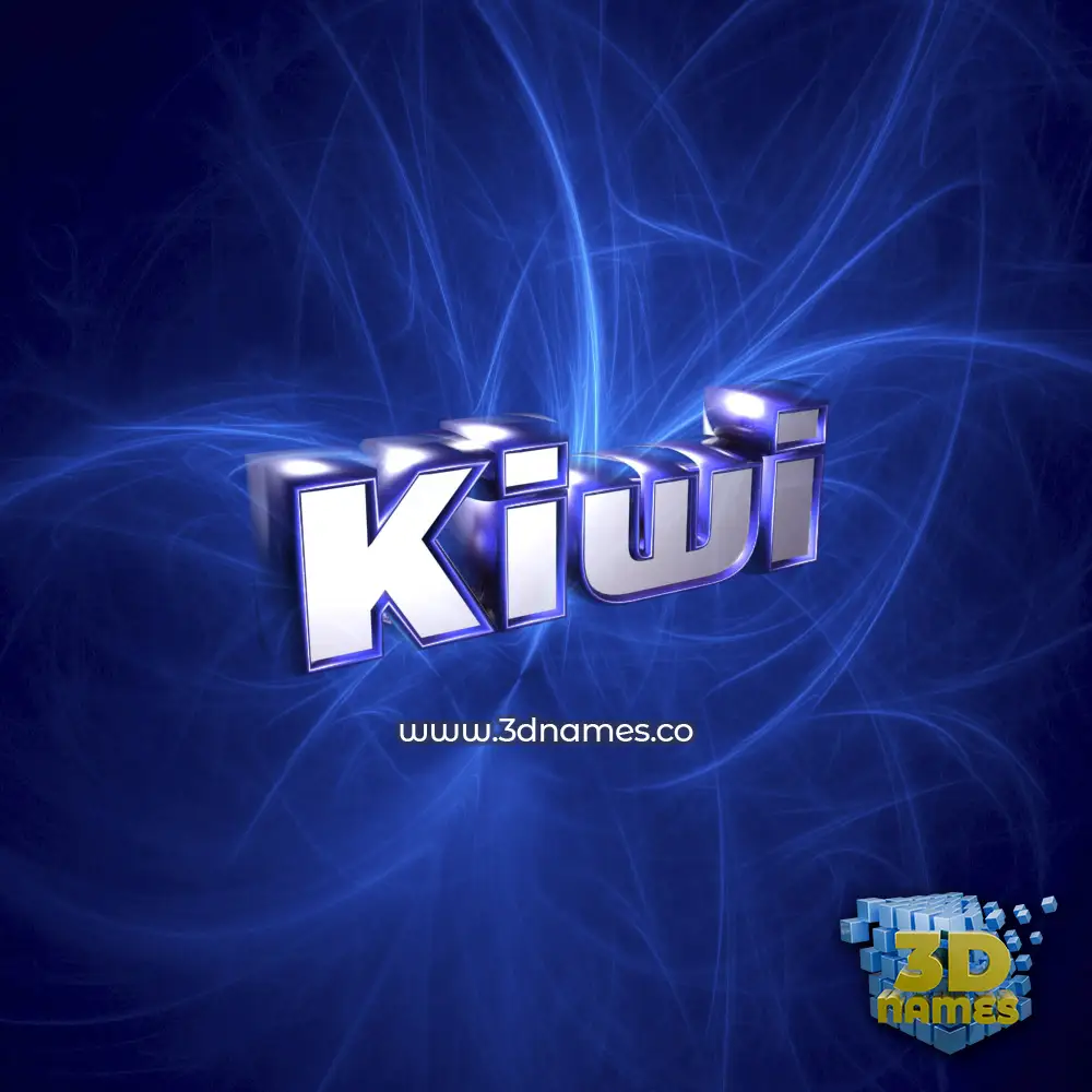 kiwi in Plasma style - 3D name wallpaper
