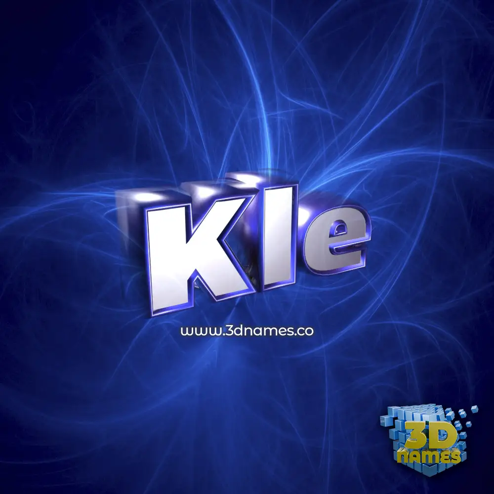 kle in Plasma style - 3D name wallpaper