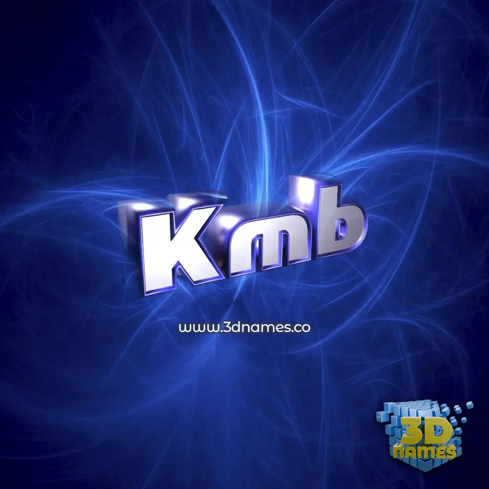 kmb in Plasma style - 3D name wallpaper