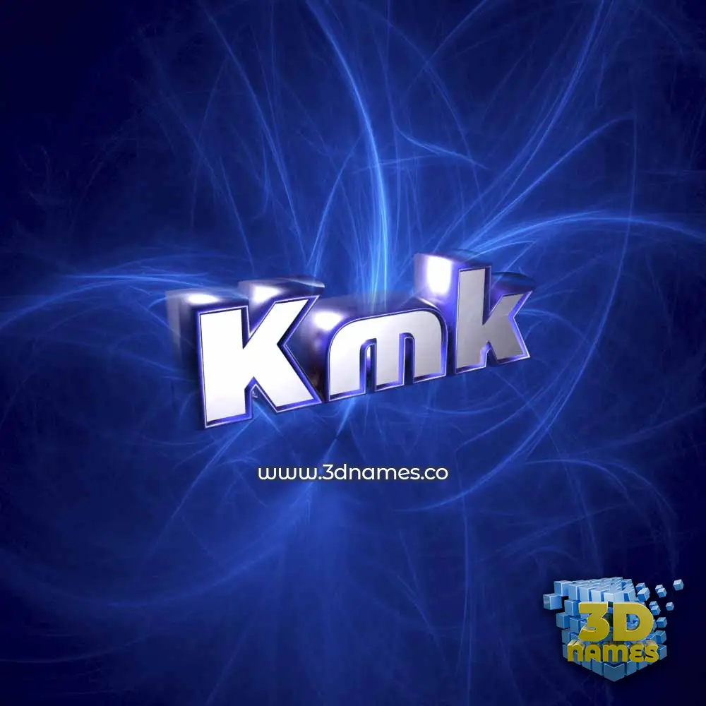 kmk in Plasma style - 3D name wallpaper