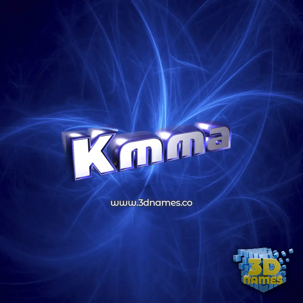 kmma in Plasma style - 3D name wallpaper