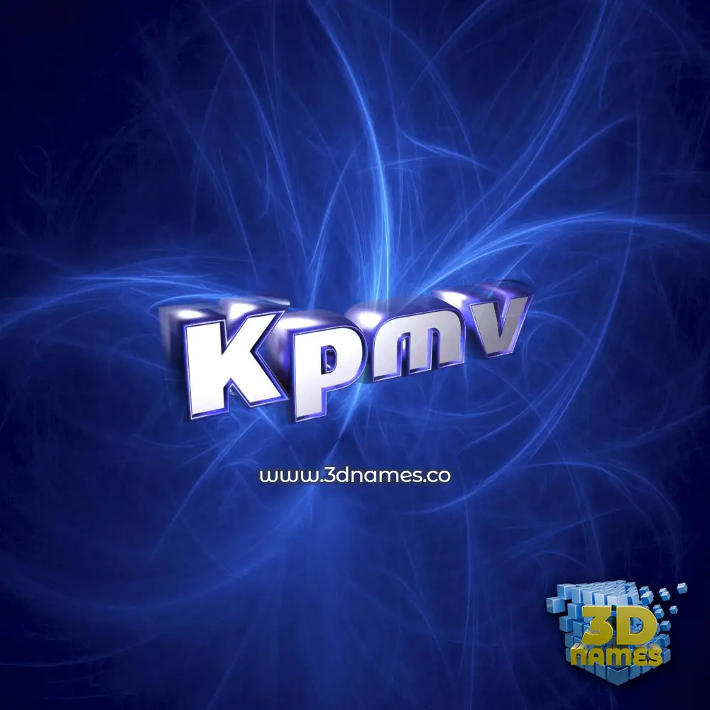 kpmv in Plasma style - 3D name wallpaper