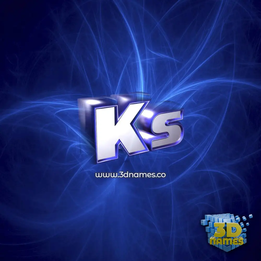 ks in Plasma style - 3D name wallpaper