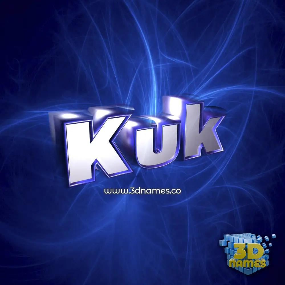 kuk in Plasma style - 3D name wallpaper