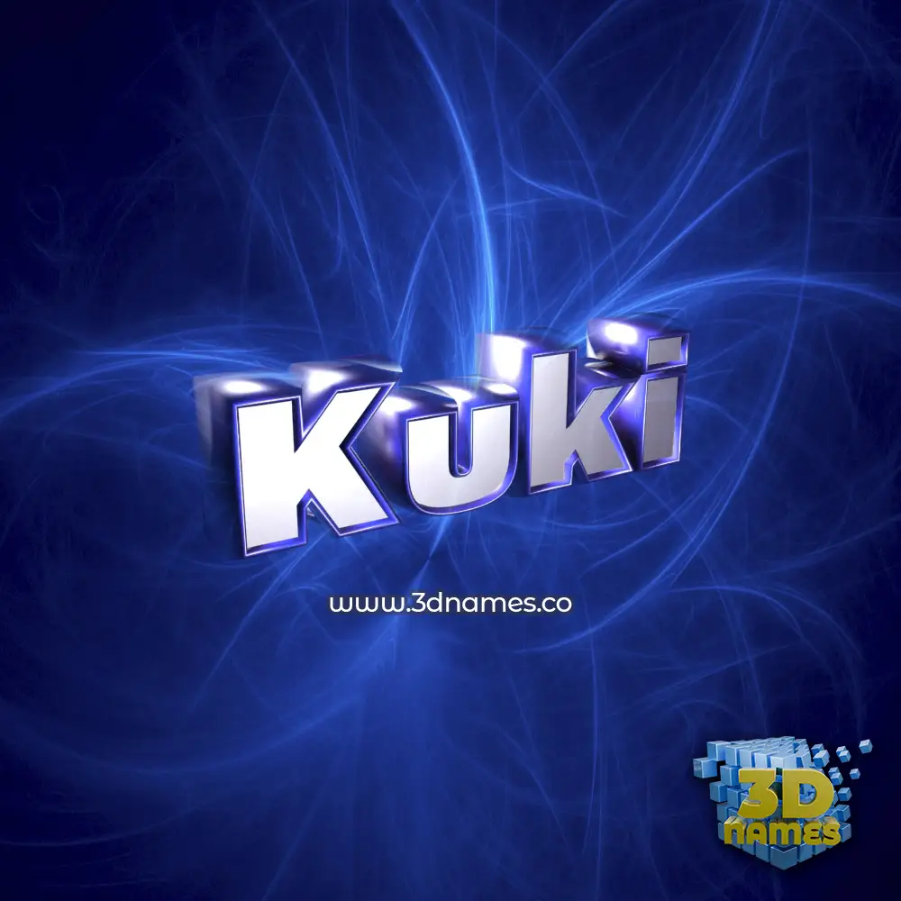 kuki in Plasma style - 3D name wallpaper