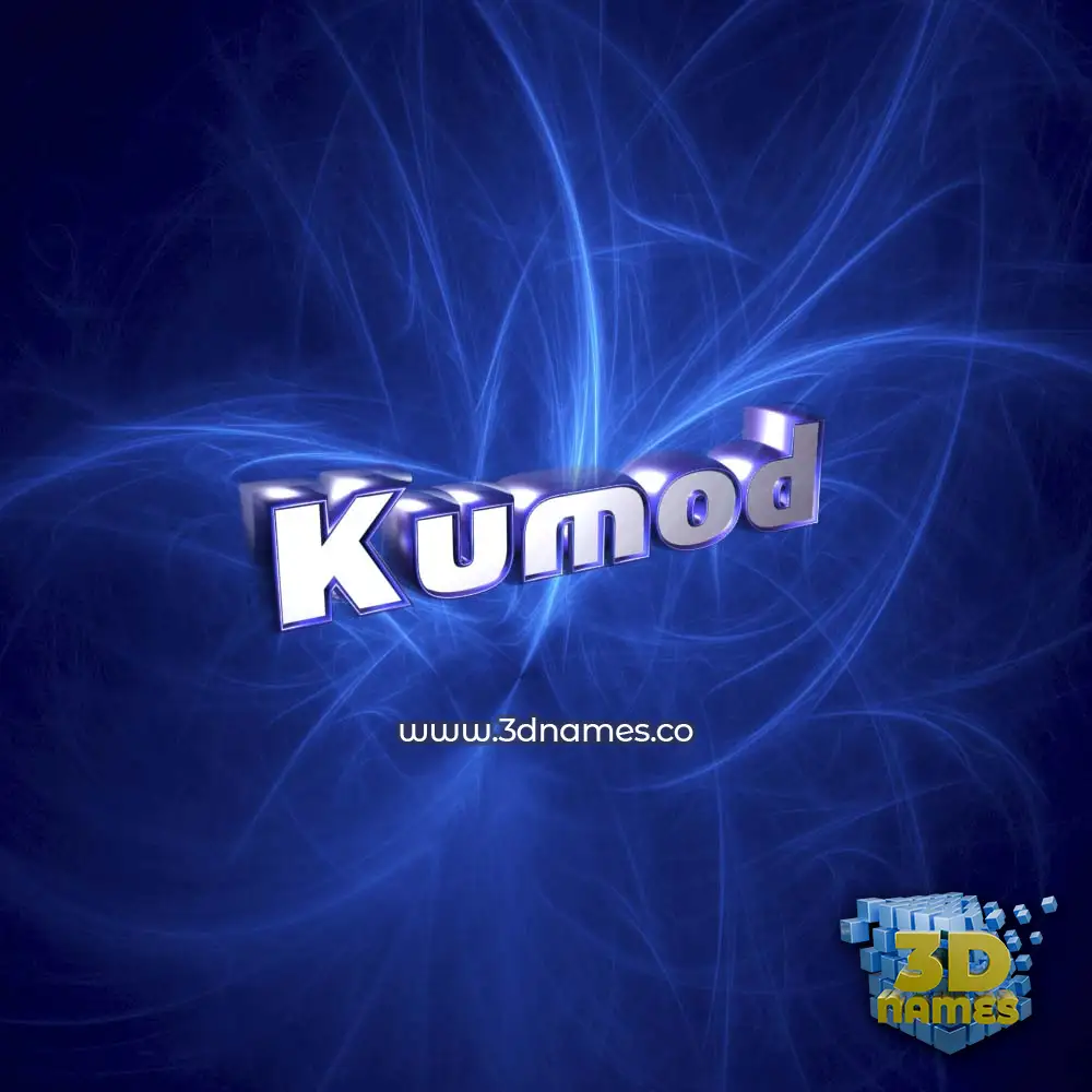 kumod in Plasma style - 3D name wallpaper