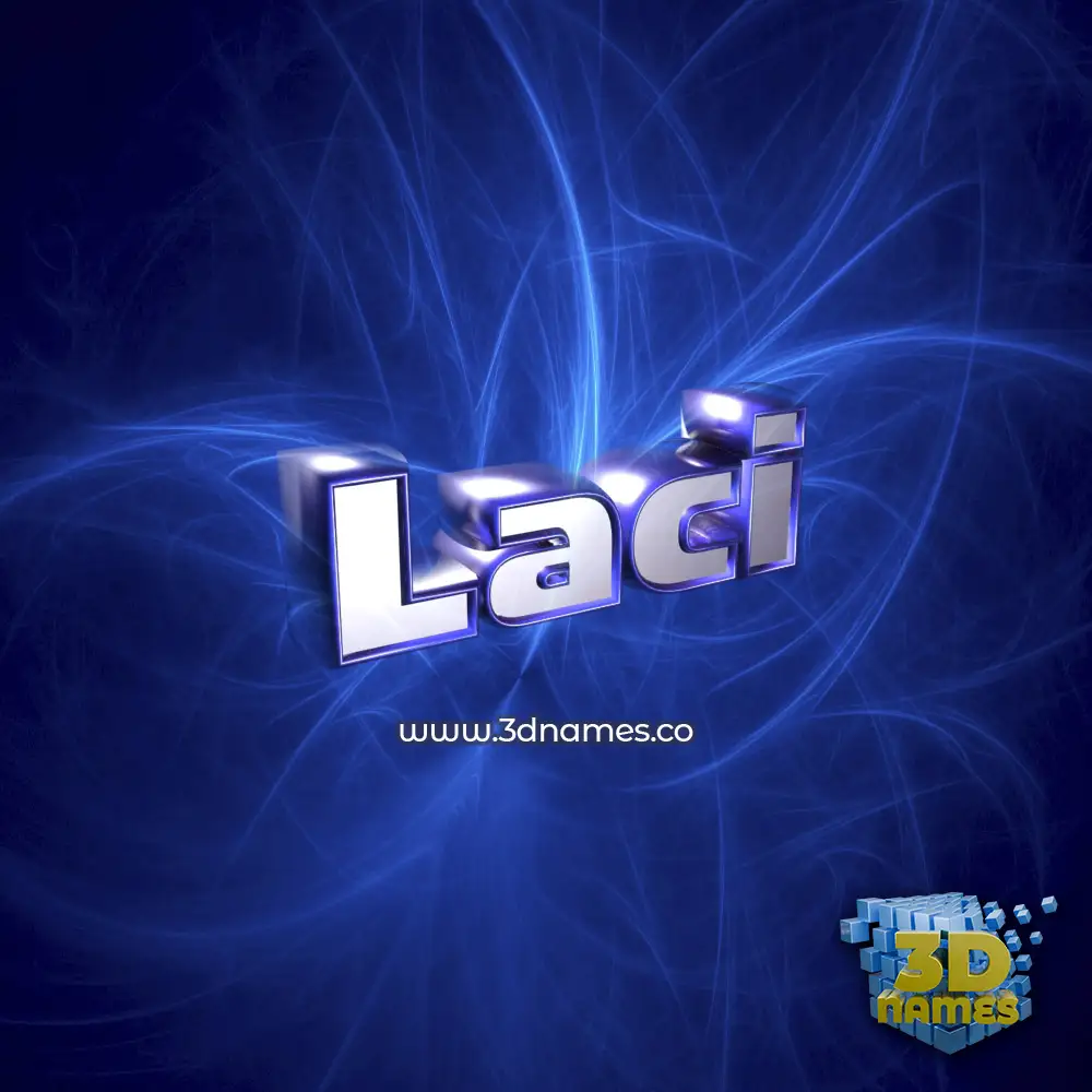 laci in Plasma style - 3D name wallpaper