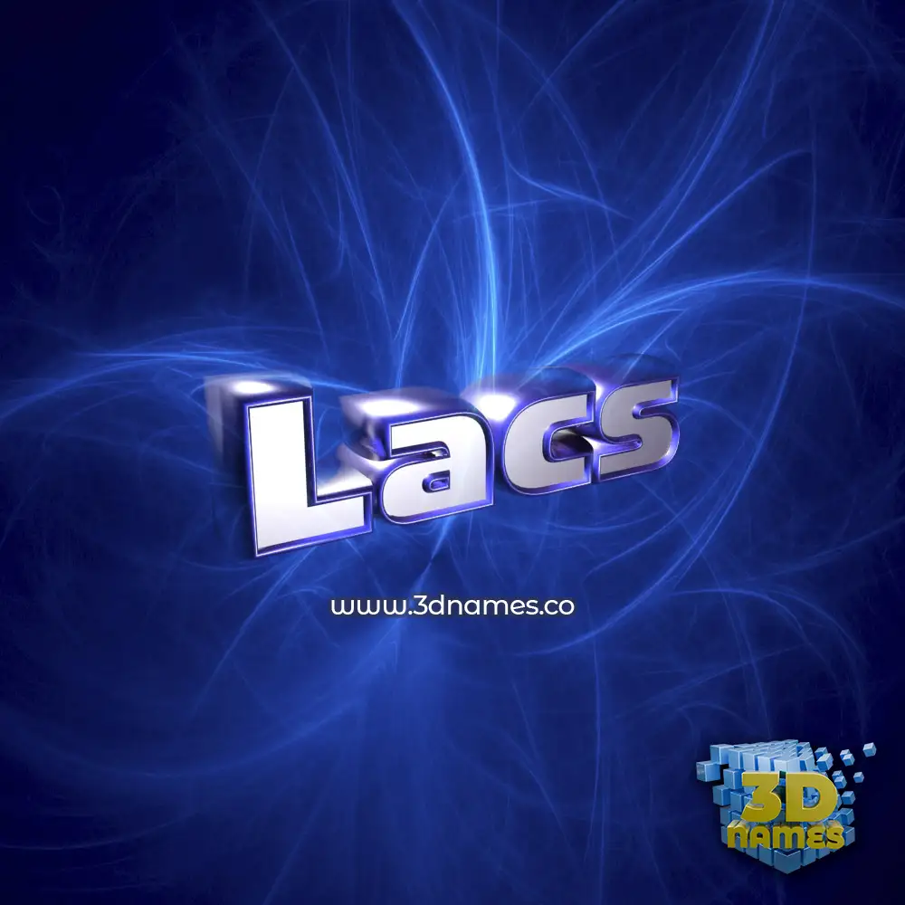 lacs in Plasma style - 3D name wallpaper
