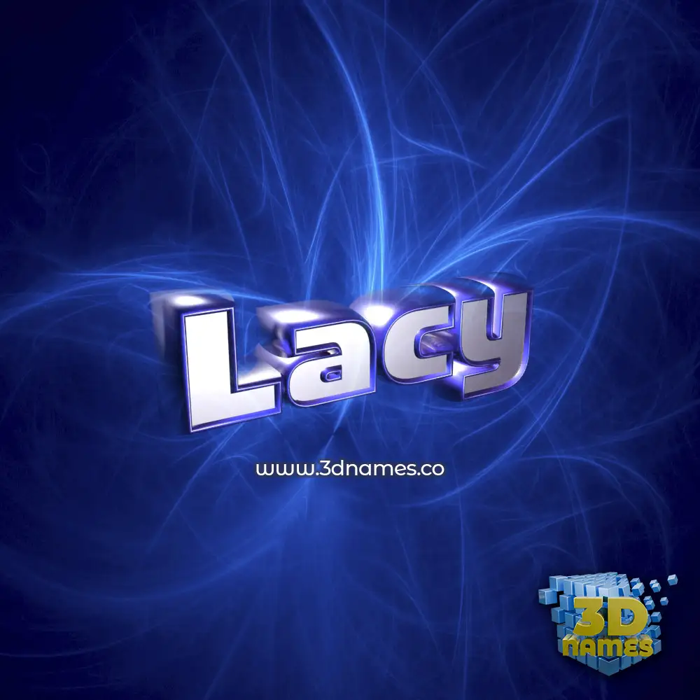 lacy in Plasma style - 3D name wallpaper