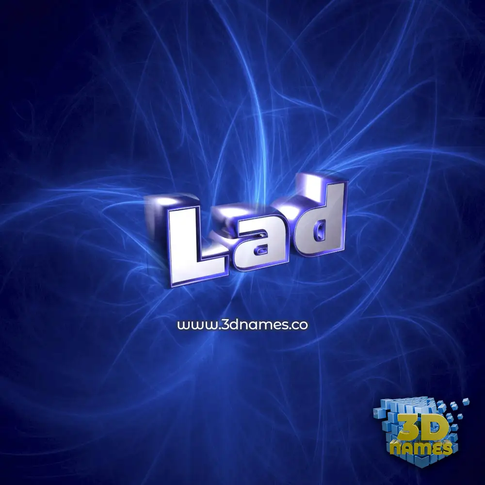 lad in Plasma style - 3D name wallpaper