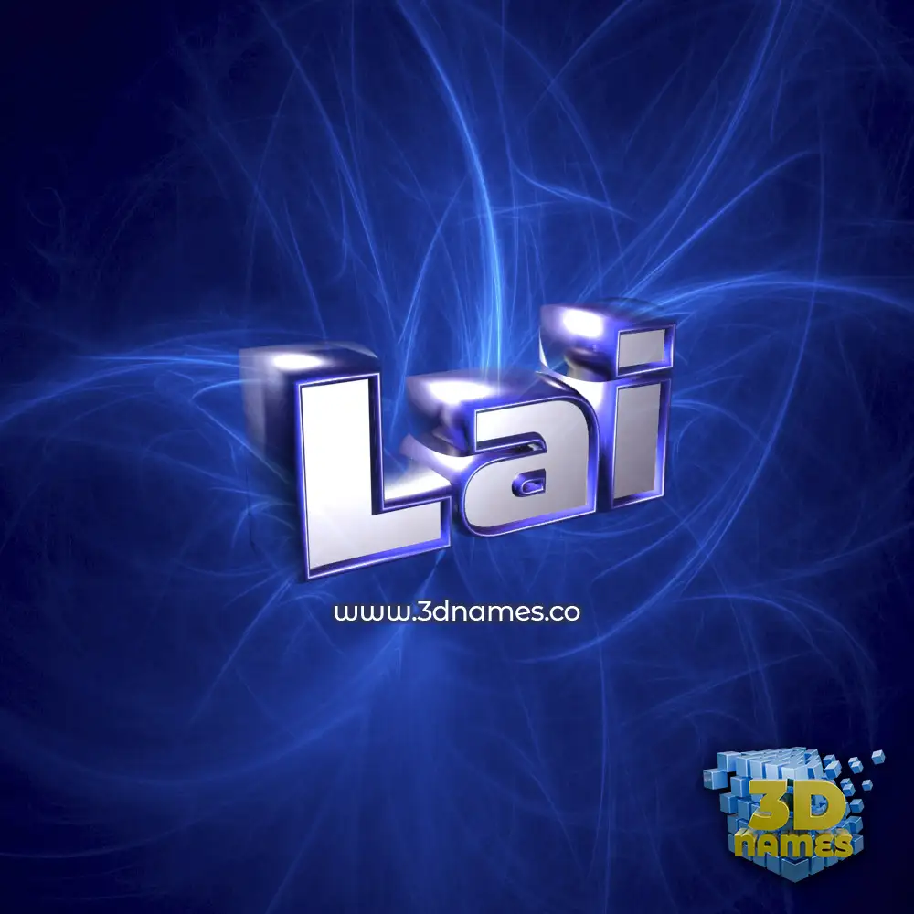 lai in Plasma style - 3D name wallpaper