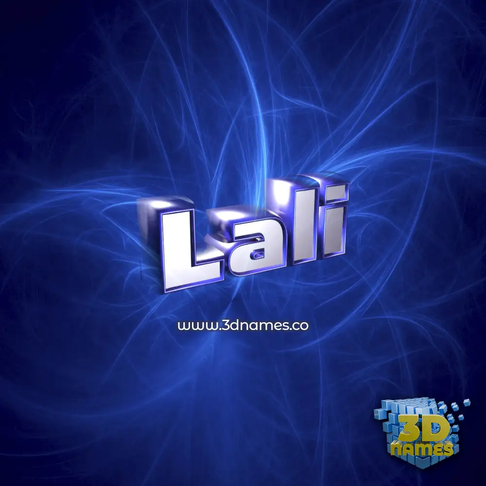 lali in Plasma style - 3D name wallpaper
