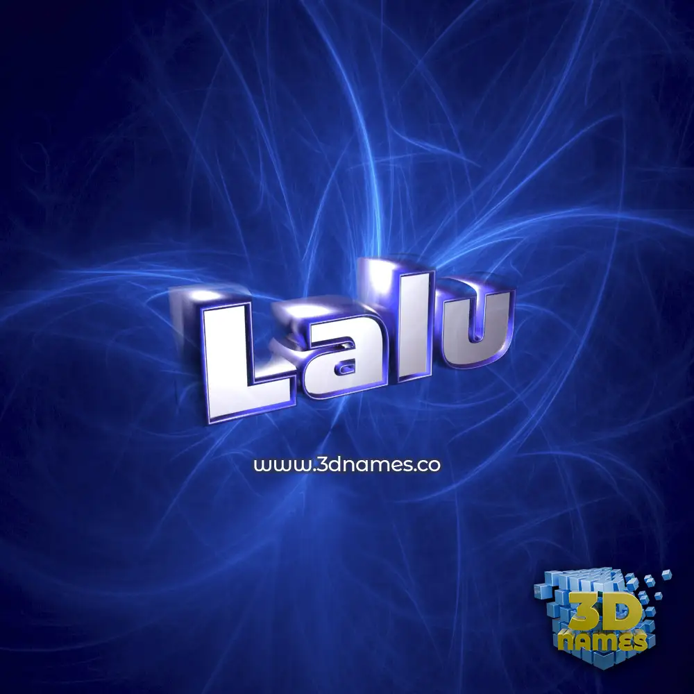 lalu in Plasma style - 3D name wallpaper
