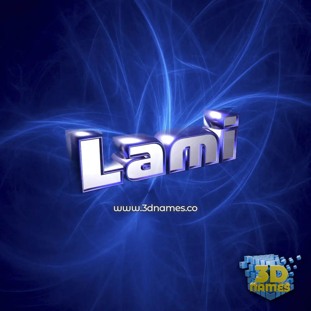 lami in Plasma style - 3D name wallpaper