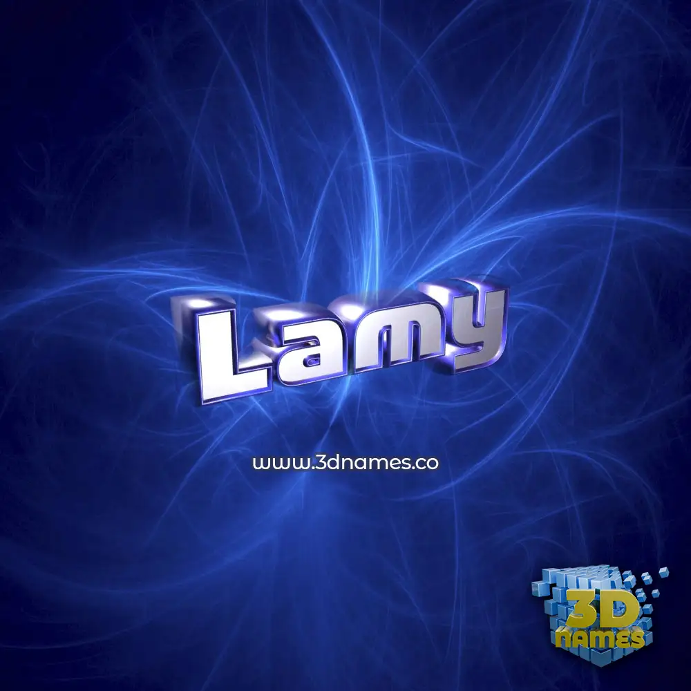 lamy in Plasma style - 3D name wallpaper