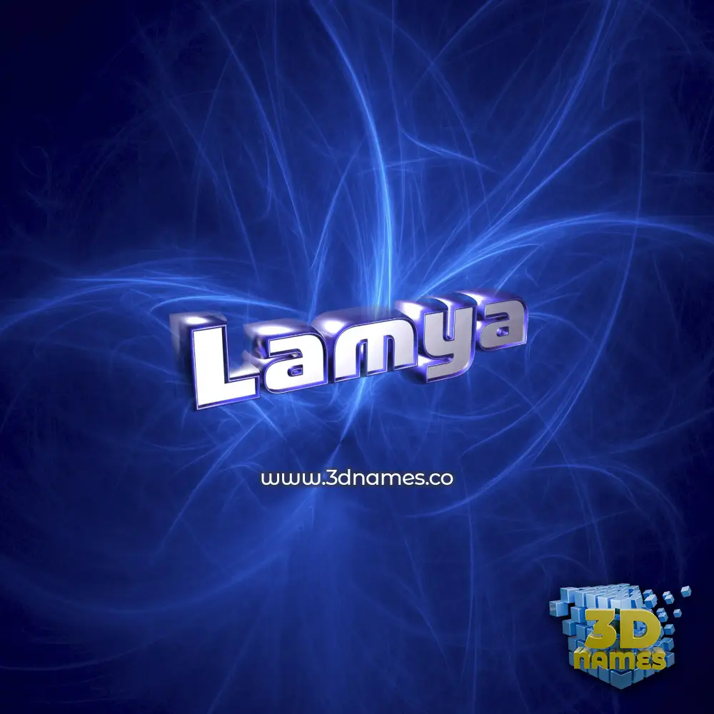 lamya in Plasma style - 3D name wallpaper