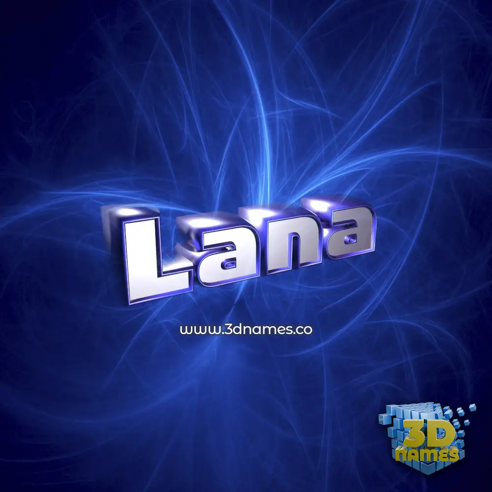 lana in Plasma style - 3D name wallpaper