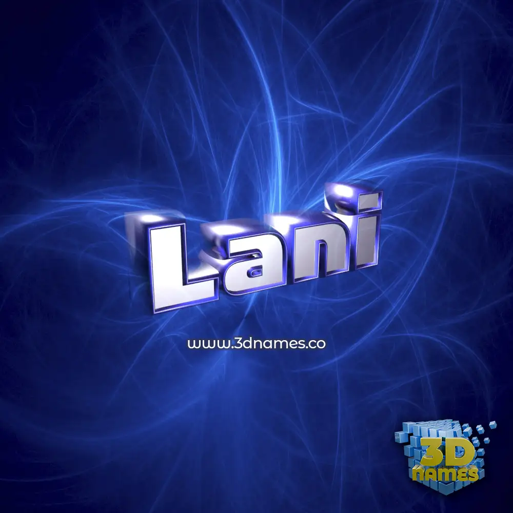 lani in Plasma style - 3D name wallpaper