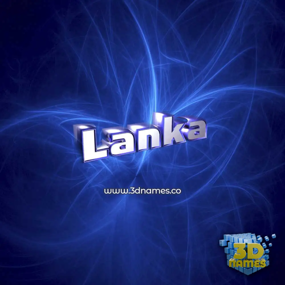 lanka in Plasma style - 3D name wallpaper