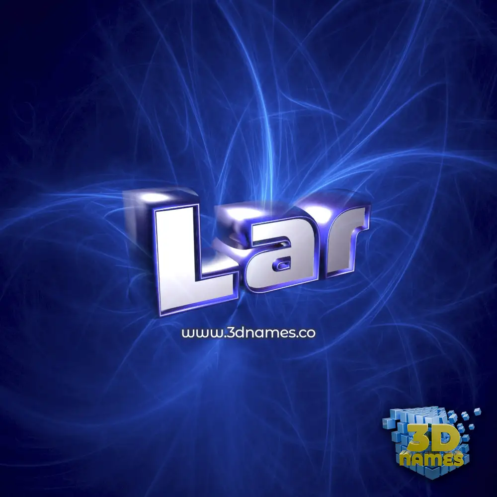 lar in Plasma style - 3D name wallpaper