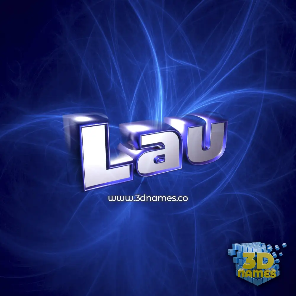 lau in Plasma style - 3D name wallpaper