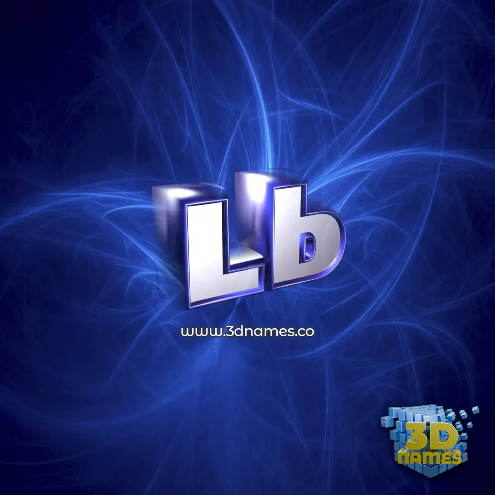 lb in Plasma style - 3D name wallpaper