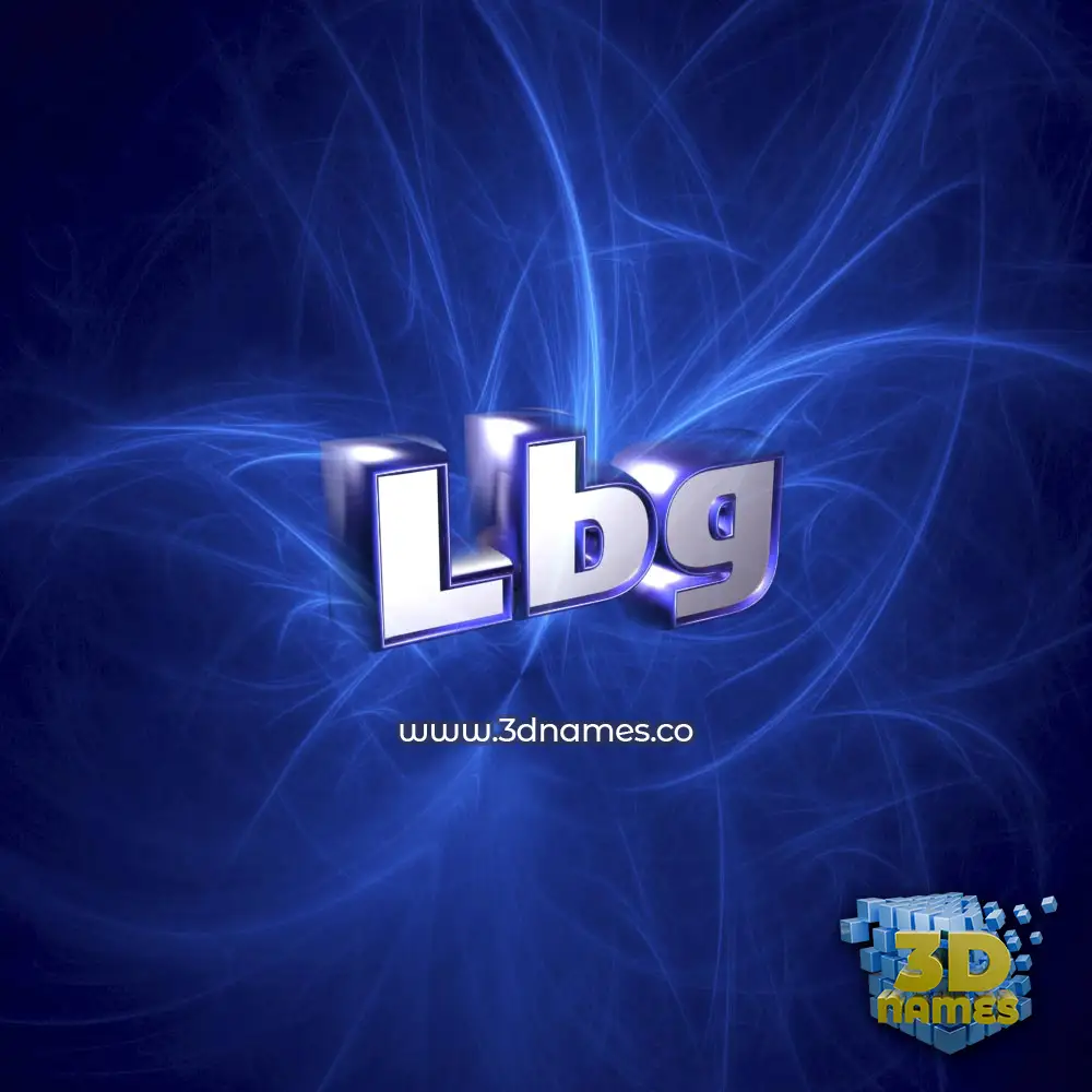 lbg in Plasma style - 3D name wallpaper
