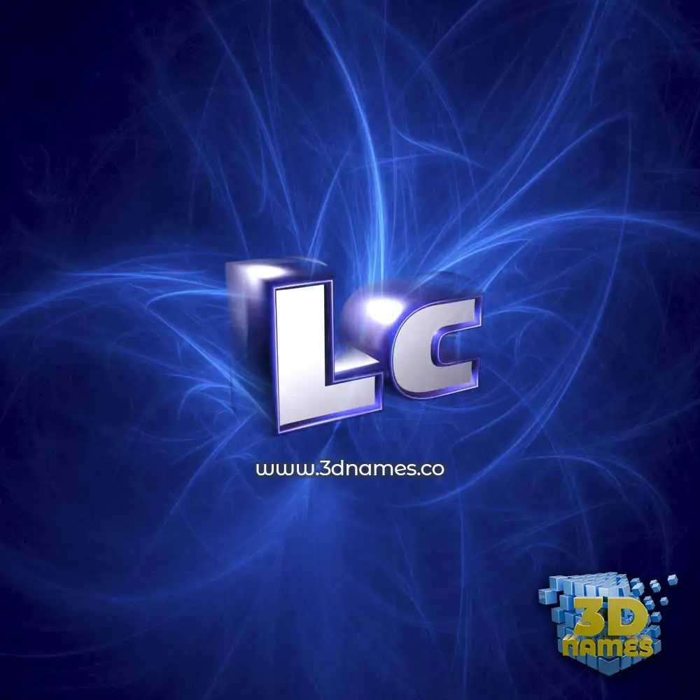 lc in Plasma style - 3D name wallpaper
