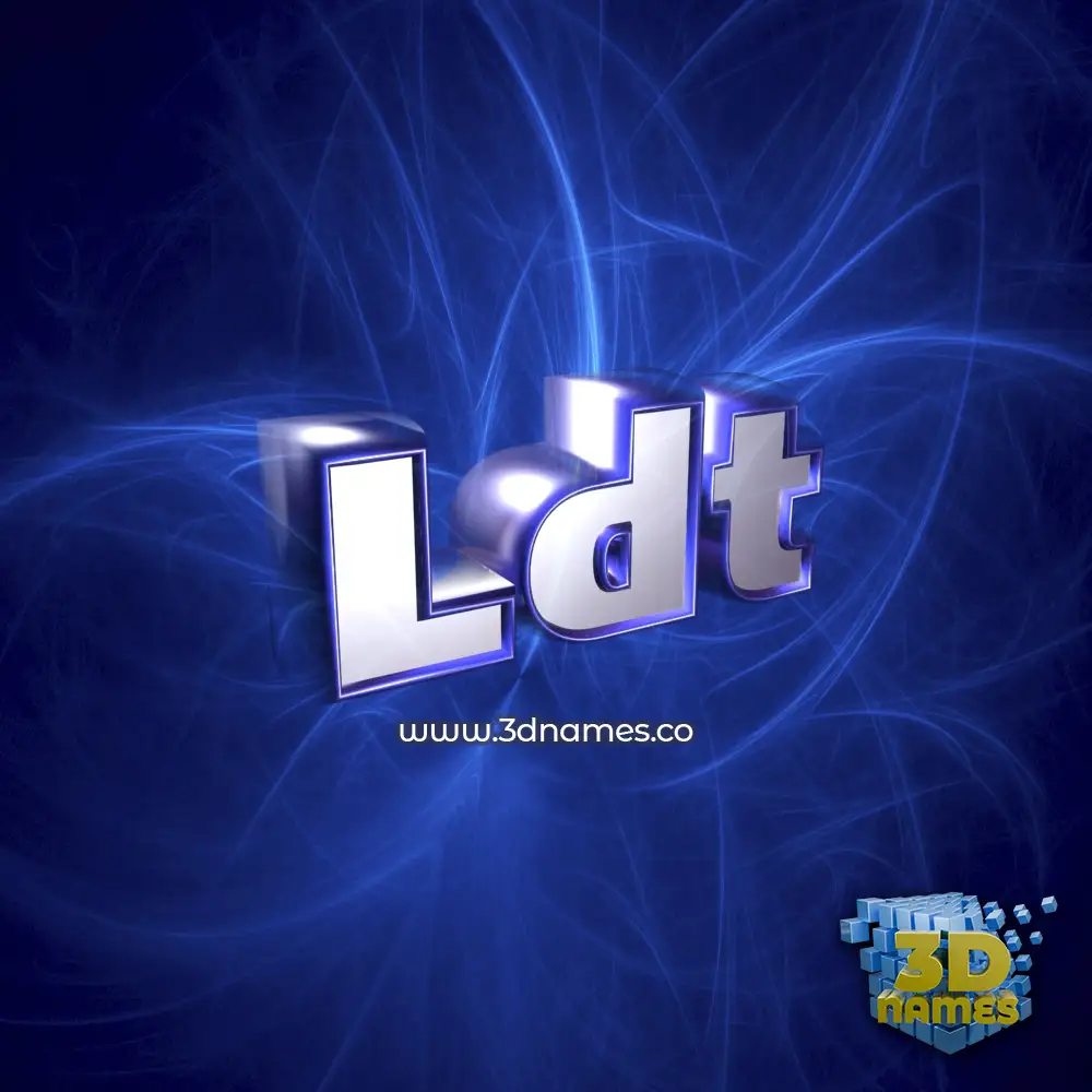 ldt in Plasma style - 3D name wallpaper