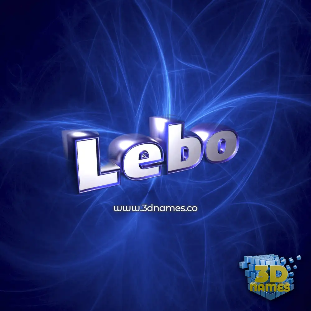 lebo in Plasma style - 3D name wallpaper