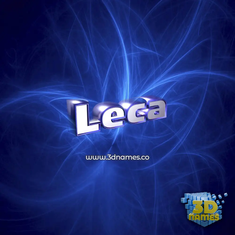 leca in Plasma style - 3D name wallpaper