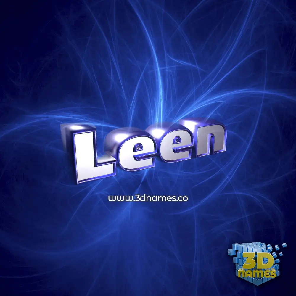 leen in Plasma style - 3D name wallpaper