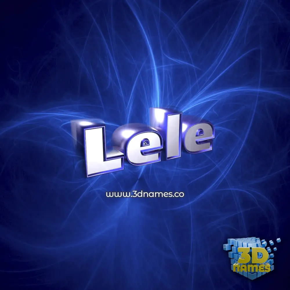 lele in Plasma style - 3D name wallpaper