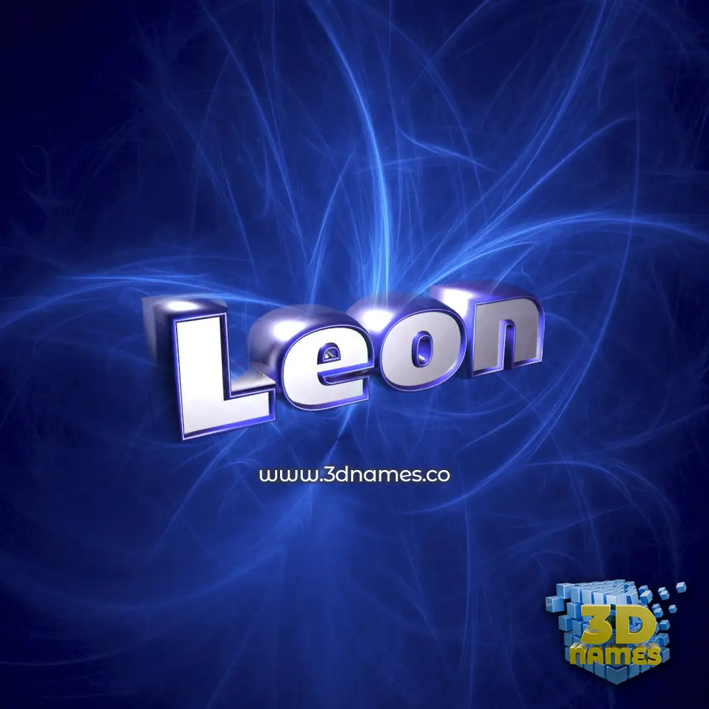 leon in Plasma style - 3D name wallpaper