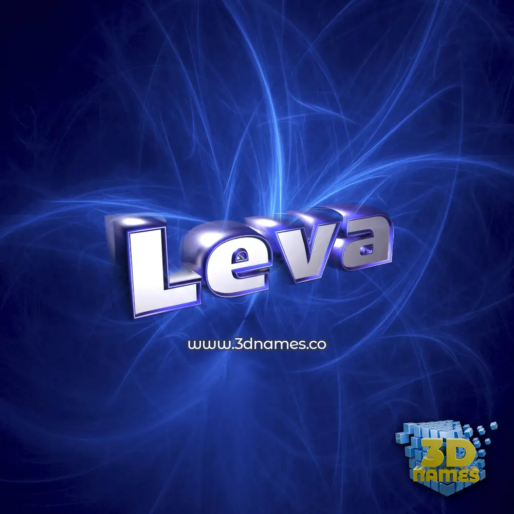 leva in Plasma style - 3D name wallpaper