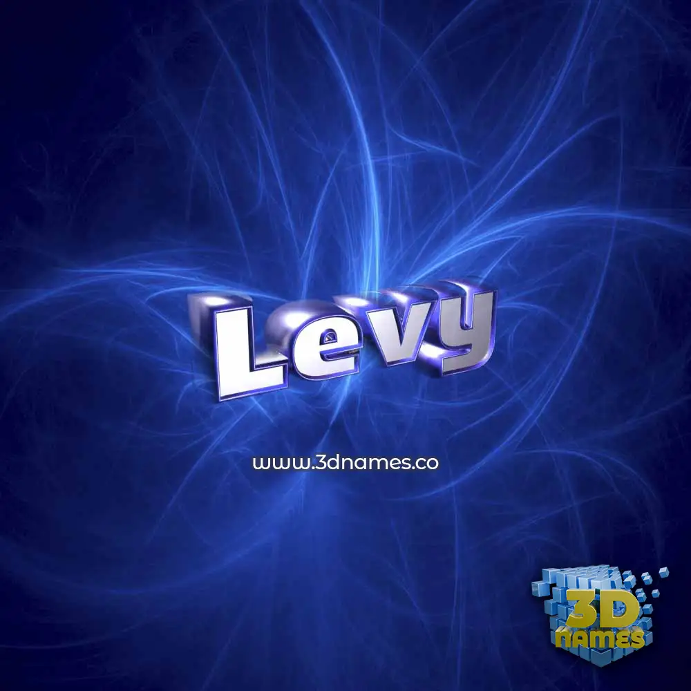 levy in Plasma style - 3D name wallpaper
