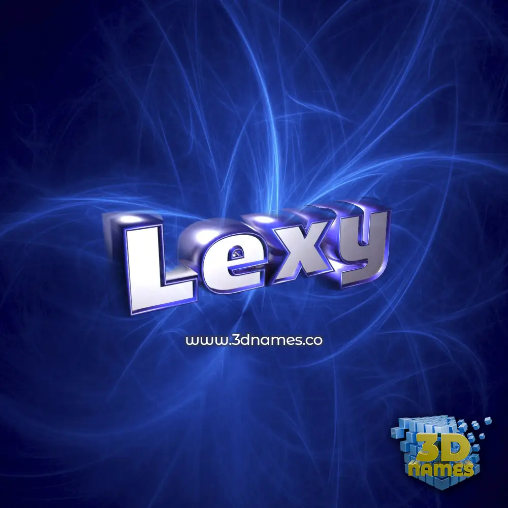 lexy in Plasma style - 3D name wallpaper
