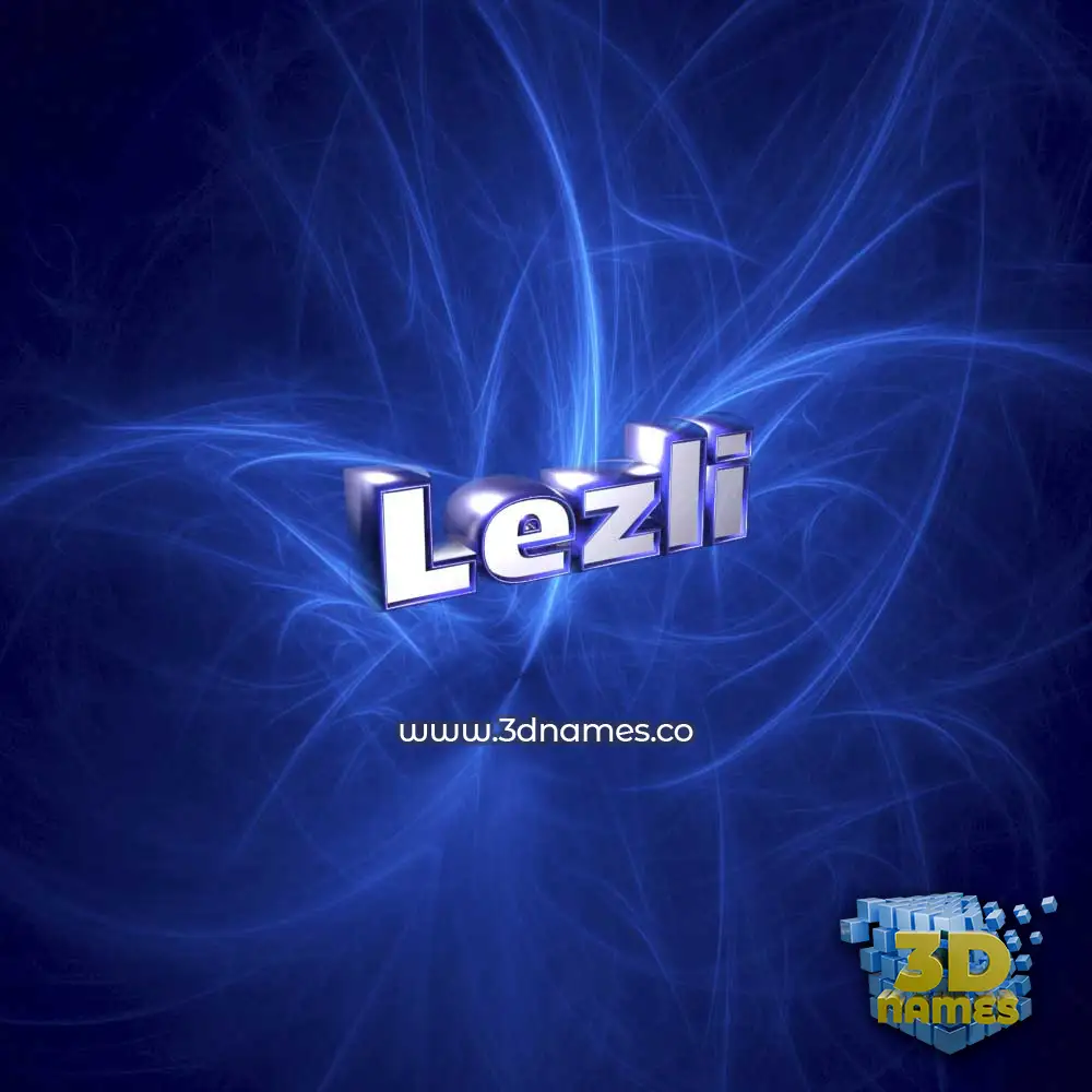lezli in Plasma style - 3D name wallpaper
