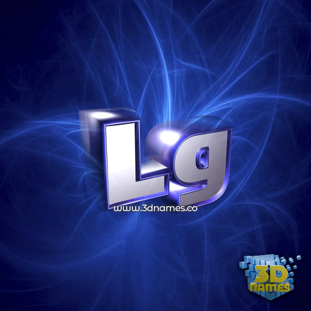 lg in Plasma style - 3D name wallpaper
