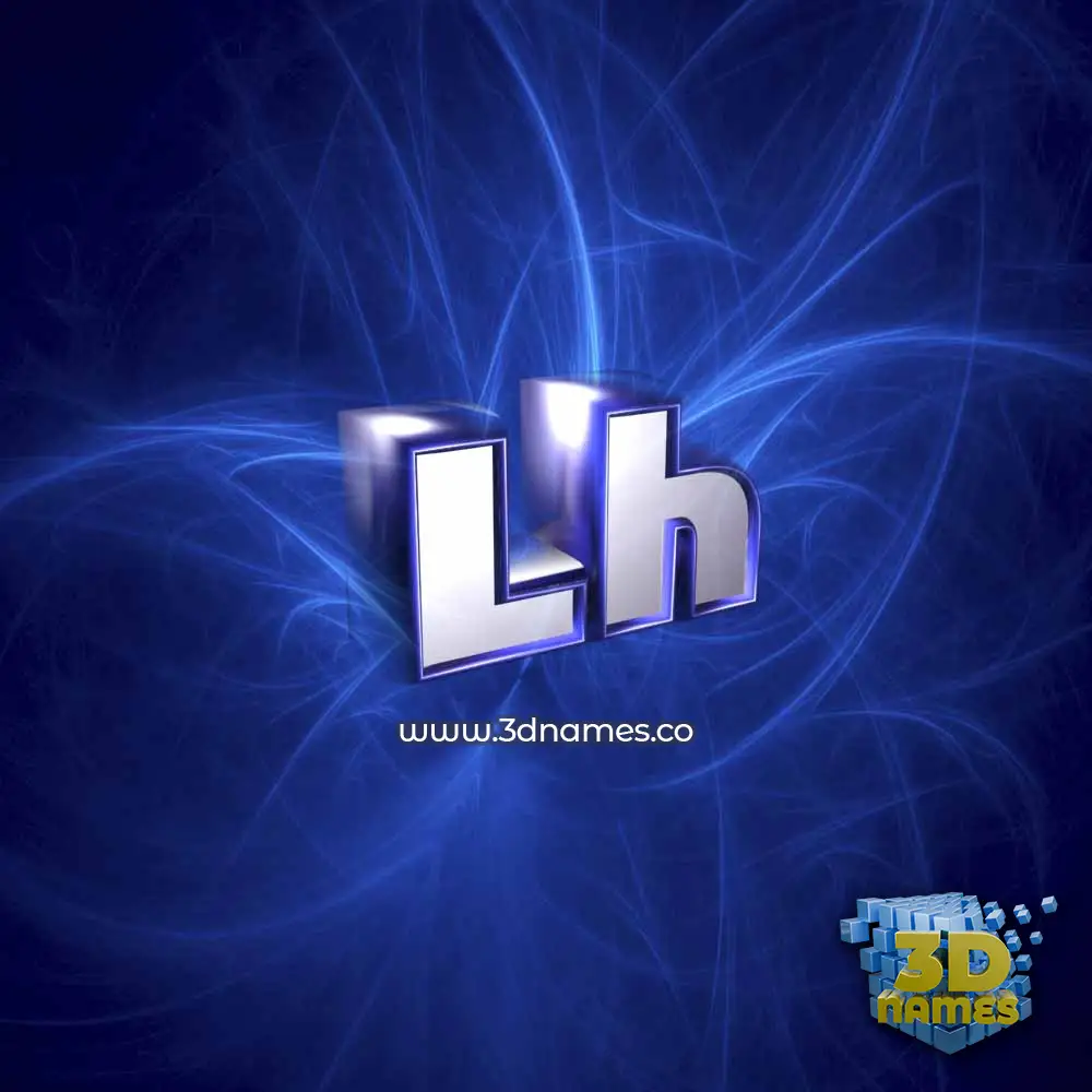 lh in Plasma style - 3D name wallpaper