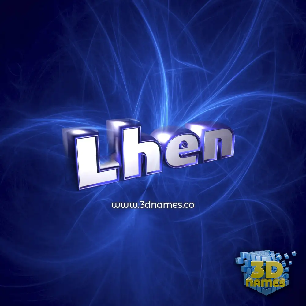 lhen in Plasma style - 3D name wallpaper
