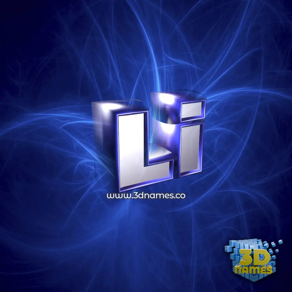 li in Plasma style - 3D name wallpaper
