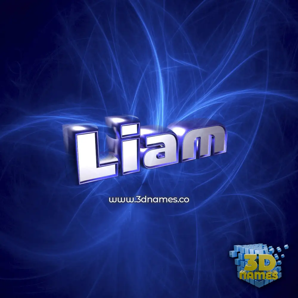 liam in Plasma style - 3D name wallpaper