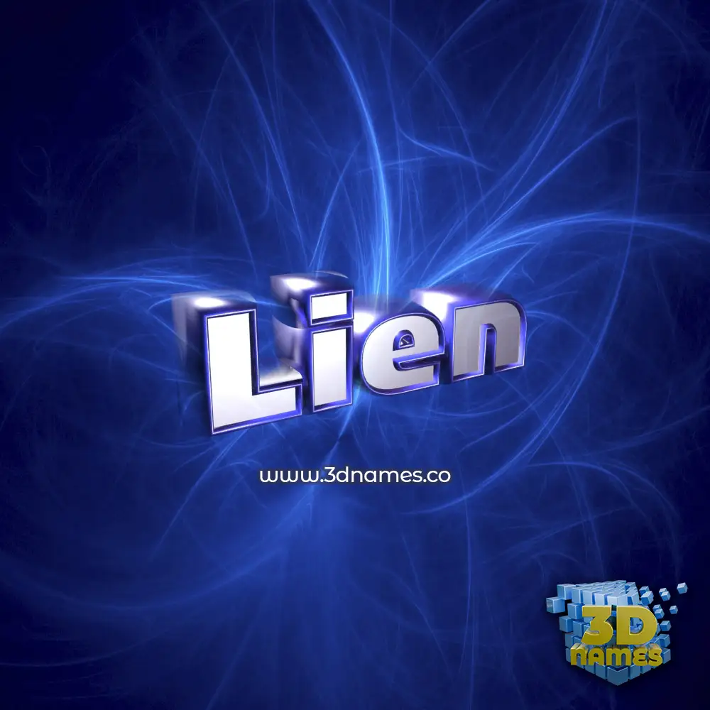 lien in Plasma style - 3D name wallpaper