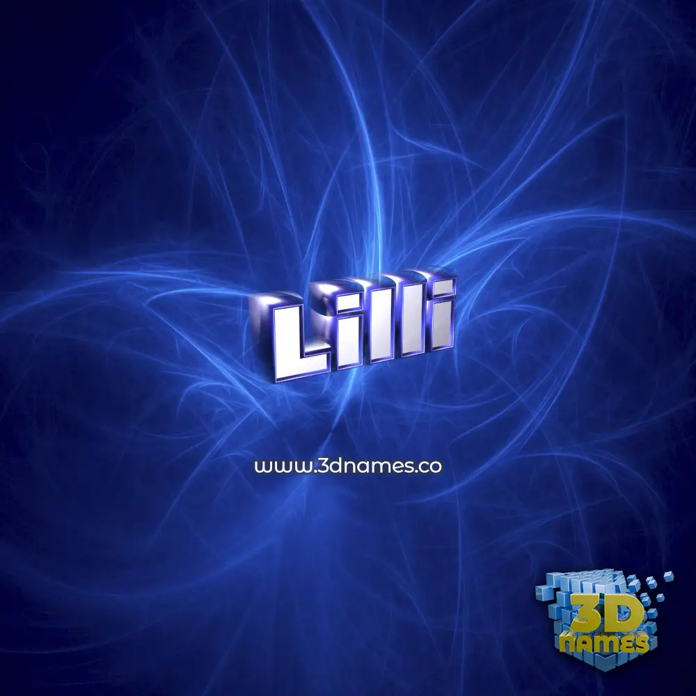 lilli in Plasma style - 3D name wallpaper