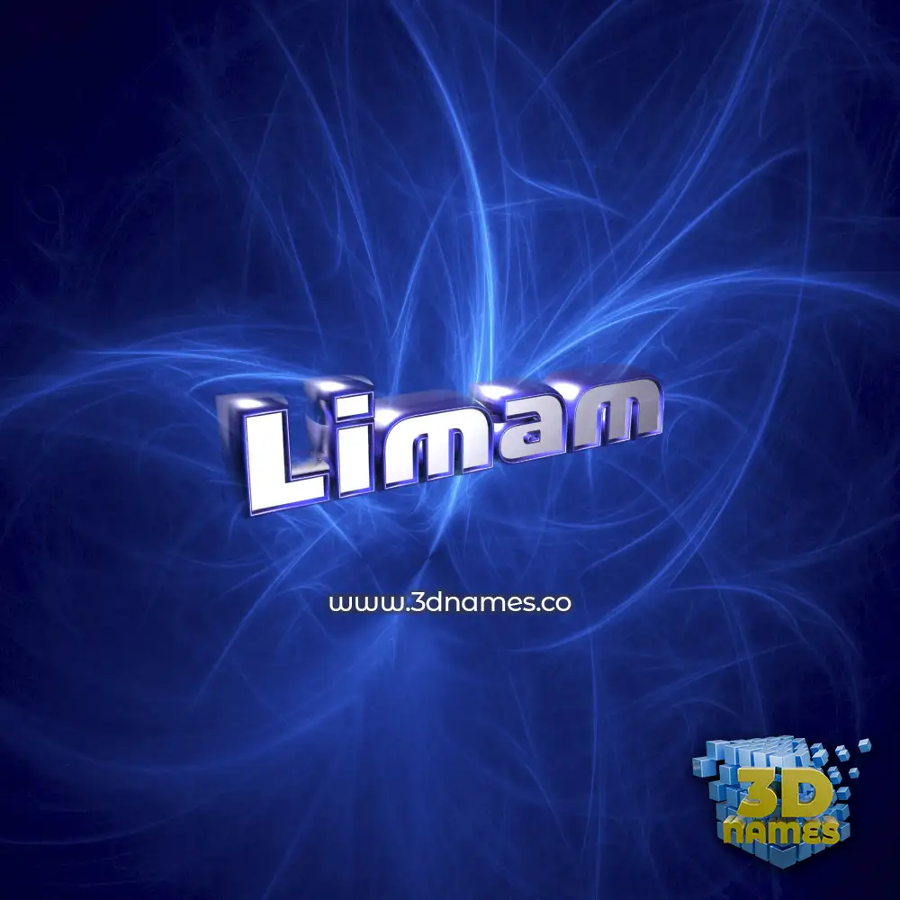 limam in Plasma style - 3D name wallpaper