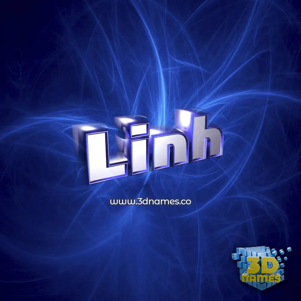 linh in Plasma style - 3D name wallpaper