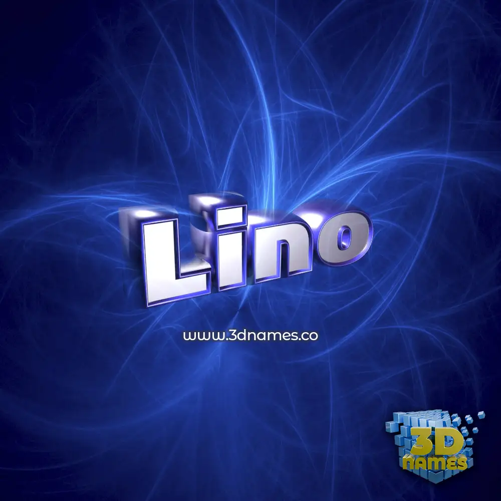 lino in Plasma style - 3D name wallpaper